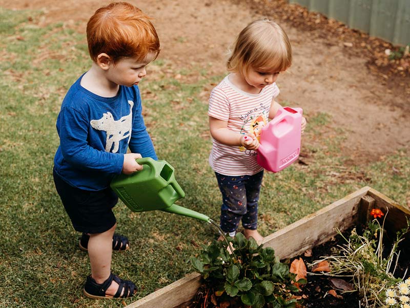 Pre-Kindy Room - watering the garden